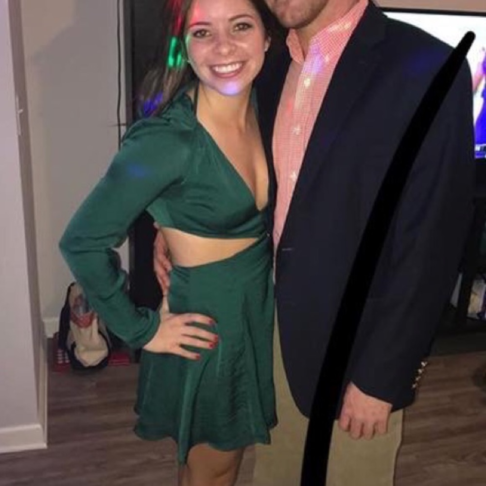 Semi formal cutout dress
